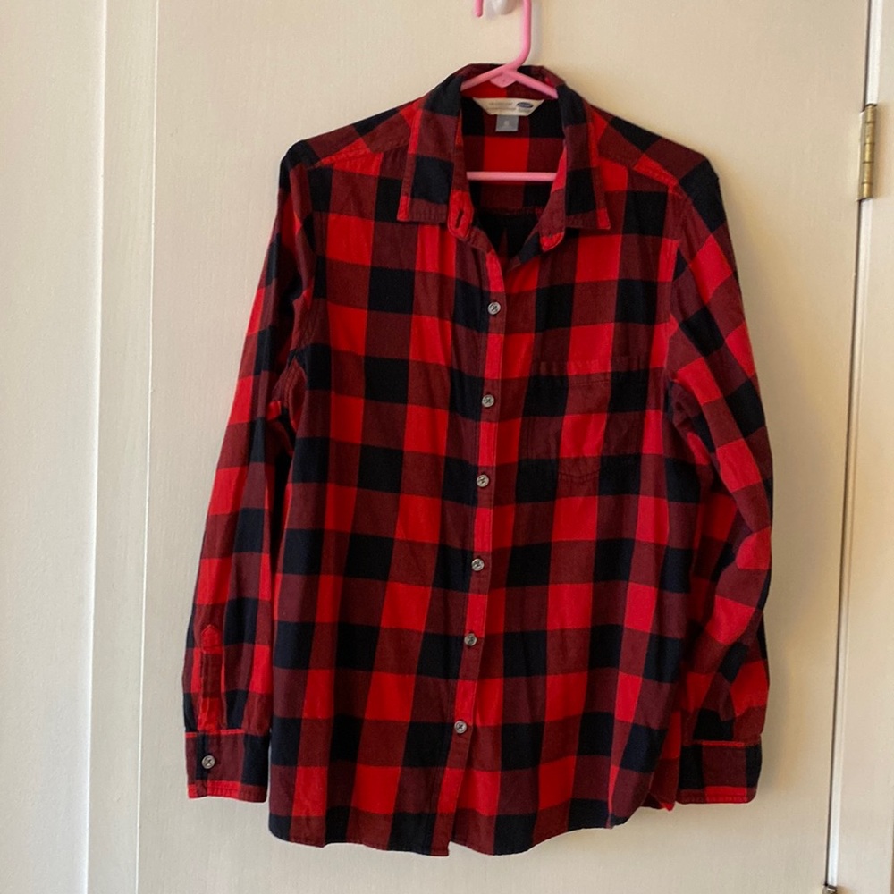 Old Navy Buffalo check plaid flannel shirt